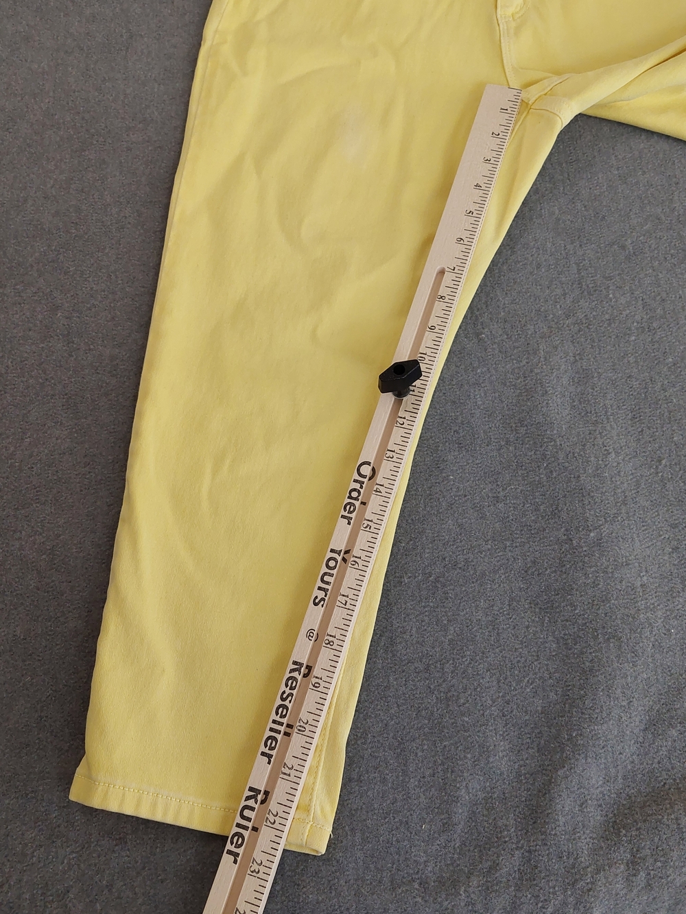 Michael Kors Womens Izzy Cropped Skinny Jeans Yellow Size 10 - Picture 4 of 10